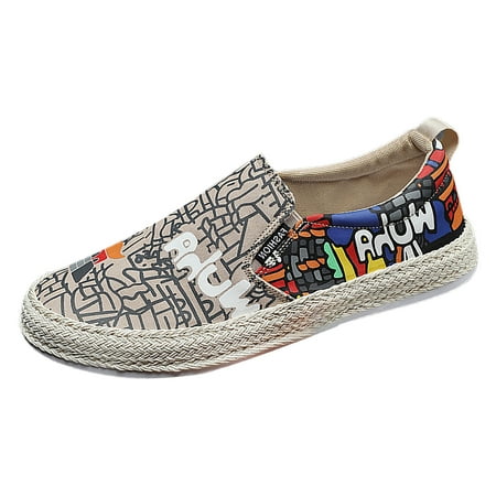 

Canvas Men s Shoes Spring And Autumn Breathable Casual Flat Shoe Cover Wearing Linen Casual Shoes