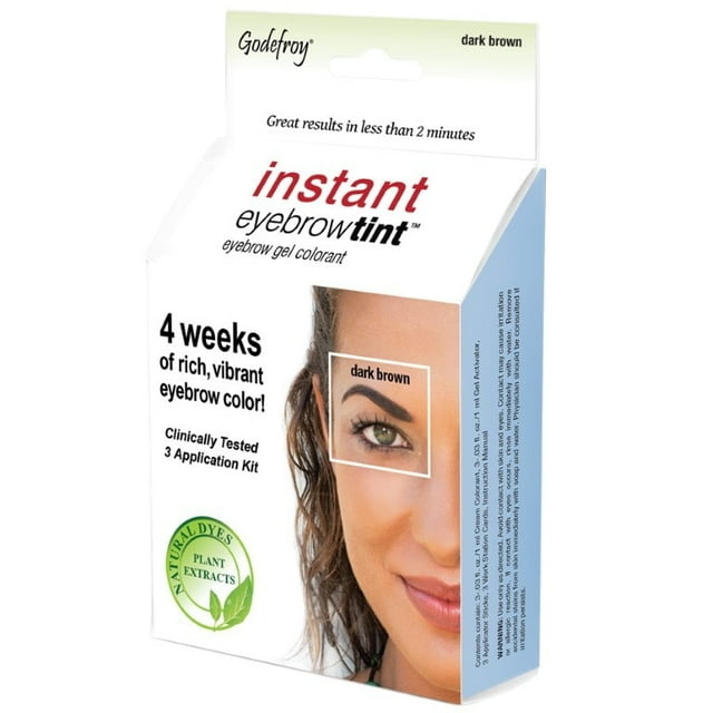 Godefroy Instant Eyebrow Tint 3 Application - Dark Brown