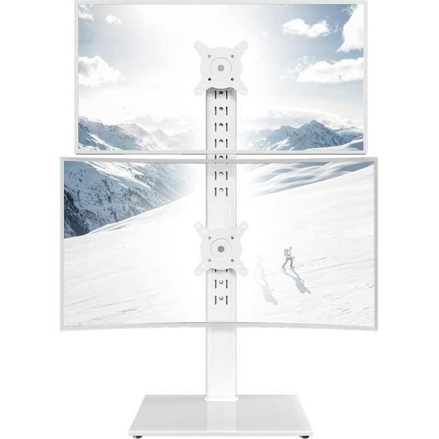 Single LCD Computer Monitor Standing Desk Stand Riser for to Screen with Swivel Height Adjustable Rotation Holds One () Screen up to Lbs(HTW)
