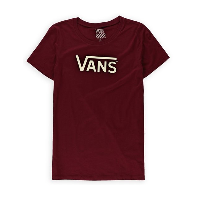 Vans Womens Allegiance II Graphic playera, rojo, XS Vans Camiseta gráfica