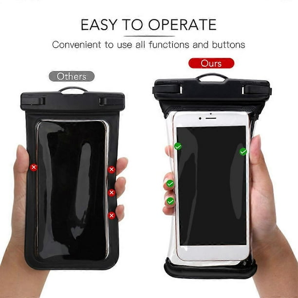Waterproof Phone Pouch IPX8 Waterproof TPU Phone Case Bag with Lanyard for Outdoor Water Sports Kayaking Boating Swimming