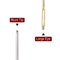 thumbnail image 4 of Uxcell Large Eye Blunt Sewing Needles 1.25mm Dia Darning Needles, 2Inch , Golden 20 Pack, 4 of 5