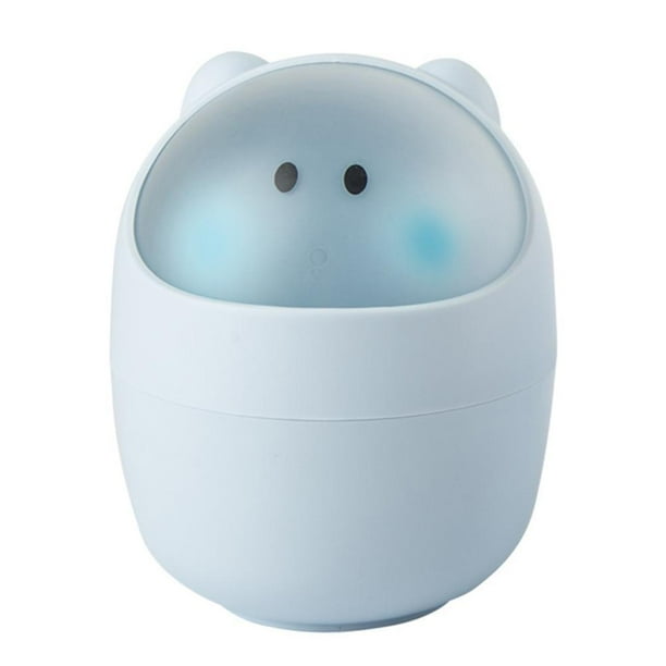 Desktop Trash Can, Cute Mini Garbage Bin With Lid For Desk Trash Cans