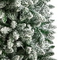thumbnail image 6 of Nearly Natural 7' Slim Fir Flocked Artificial Christmas Tree Prelit 300 LED Lights, 6 of 11