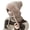 Khaki, variant on 3 in 1 Beanie Hat with Scarf and Mask,Windproof Balaclava Scarf with Face Cover,Fleece-Lined Winter Ear Muff Beanie for Cold