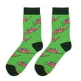 thumbnail image 3 of Cool Sock Mountain Dew Crew Socks Official Soda Pop Drink Novelty Gift Size Large for Men & Women-, 3 of 3