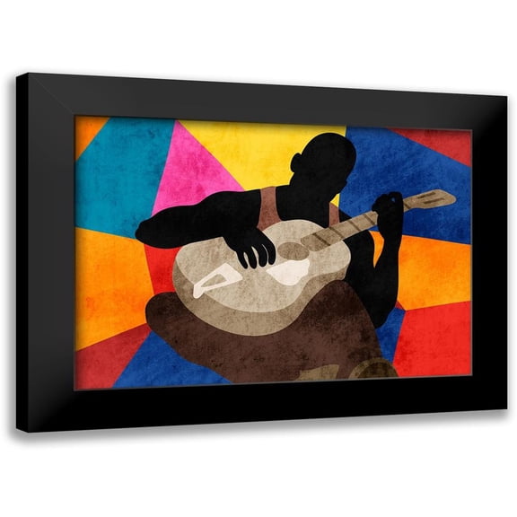Prime, Marcus 14x11 Black Modern Framed Museum Art Print Titled - Solo Musician 1