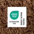 thumbnail image 7 of TOWN & COUNTRY LUXE CuddleTown Fuzzy Solid Donut Pet Bed, Soft, Cozy & Calming, Water Repellent, Non-Slip Bottom, 100% Machine Washable, Brown, Medium 28"x28"x7" Round, 7 of 7