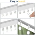 thumbnail image 4 of 20Pcs Curtain Track Rollers Curtain Rail Pulleys Runners with Dual Wheel Roller for Window Tracks Carrier(White), 4 of 7