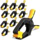 thumbnail image 1 of Spring Clamps 4 inch - 10 Pack Plastic Clamps for Tarps, Crafts, Backdrop and Pool Cover with 2 inch Mouth Opening - Rust Free Large Clips Heavy Duty, 1 of 4