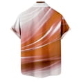 thumbnail image 6 of JINMGG Mens Tops under $5,Men Fashion Casual Buttons Printing Turndown Short Sleeve Shirt Blouse Orange XXL, 6 of 6