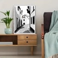 thumbnail image 5 of Black and White European Street Canvas Art Print， Suitable for Living Room， Bedroom， Office， Hallway， and Kitchen Decoration., 5 of 8