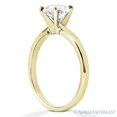 thumbnail image 3 of Oval Cut Forever Brilliant Moissanite 4-Prong Solitaire Engagement Ring in 14k Yellow Gold, 3 of 4
