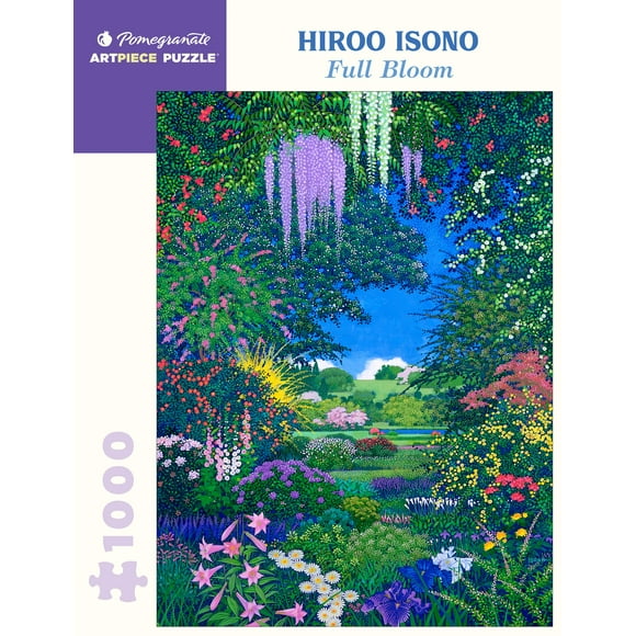 Pomegranate 1000-Piece Jigsaw Puzzle for Adults, Hiroo Isono's Full Bloom, Matte Finish, Snug Fit