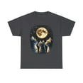 thumbnail image 2 of Funny 3 Cats with Moon meme for cat lover Unisex Heavy Cotton Tee, 2 of 8