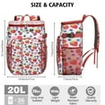 thumbnail image 3 of Cooler Backpack Insulated Backpack Cooler for Men & Women,Strawberry Fruit Lunch Backpack for Picnics, 3 of 6