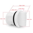 thumbnail image 6 of NFTIGB Washer Drainage Pump Drain Outlet Seal Cover Plug Fit for Siemens WM1095 1065 WD7205 Washing Machine 6.3cm / 2.5in Heavy Duty Replacement Part White Color Professional Grade (1 Count), 6 of 9