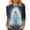 #0131-Multicolor, variant on Halloween Womens 3/4 Sleeve Tops Round Neck Autumn Forest Ghost Witch Hat Double Lantern Black Cat Pumpkin All Over Print Casual Tees Loose Fit Fall Picnic Soft Shirts Gift