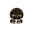 thumbnail image 3 of SKTMH 60Pcs New Year Tableware New Year Party Decorations New Year Plates Napkins 2026 New Year Decorations New Year Disposable Dinnerware Black Gold 2026  for Winter 2026 New Year Eve Party Supplies, 3 of 4