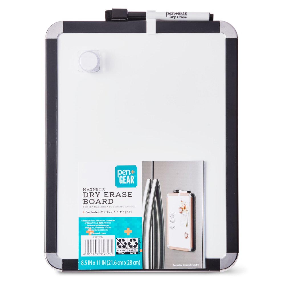 Pen + Gear Dry Erase Board, Black