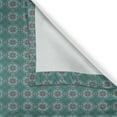 thumbnail image 6 of Ambesonne Floral Grommet Curtain, Traditional Spanish, 50" x 63", Jade Green Pale Blue Red, 6 of 6