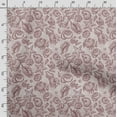 thumbnail image 3 of Soimoi Sea Shell Print, Velvet Fabric, Decor Sewing Fabric by The Yard 54 Inch Wide,Decorative Fabric for Upholstery and Home Accents, Dark Rose Brown, 3 of 5