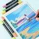 thumbnail image 5 of Marcadores de pintura acrílica TOSHARE, 30 colores, impermeables, de doble punta, 5 of 7