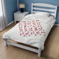 thumbnail image 1 of Couverture en Peluche Velours Cœurs de la Saint-Valentin, 1 of 8