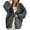 Dark Gray, variant on Womens Soft Knit Cardigan Coat Long Length Oversized Sleeve Open Front Sweater Outfit For Fall And Winter
