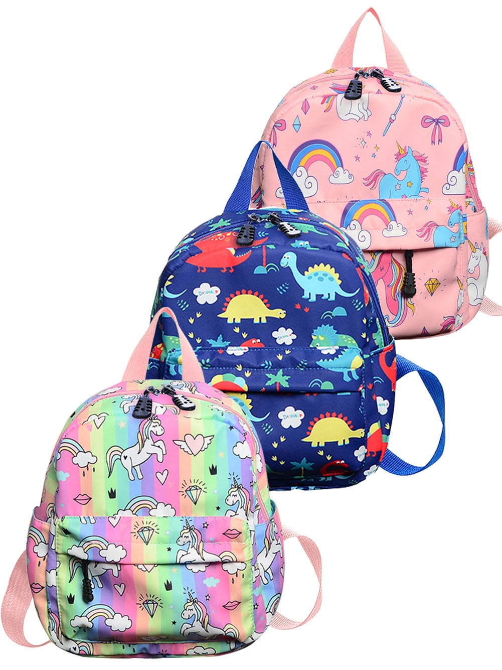 Toddler Cartoon Backpack 11" Kids Boy Girl Preschool Kindergarten Mini