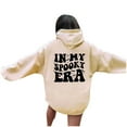 thumbnail image 3 of WEAIXIMIUNG Chandail en Molleton de Maternité Tunique Jour Femme Manches Longues Imprimé Graphique Lettre Sweat à Capuche Pull Blouse, 3 of 6