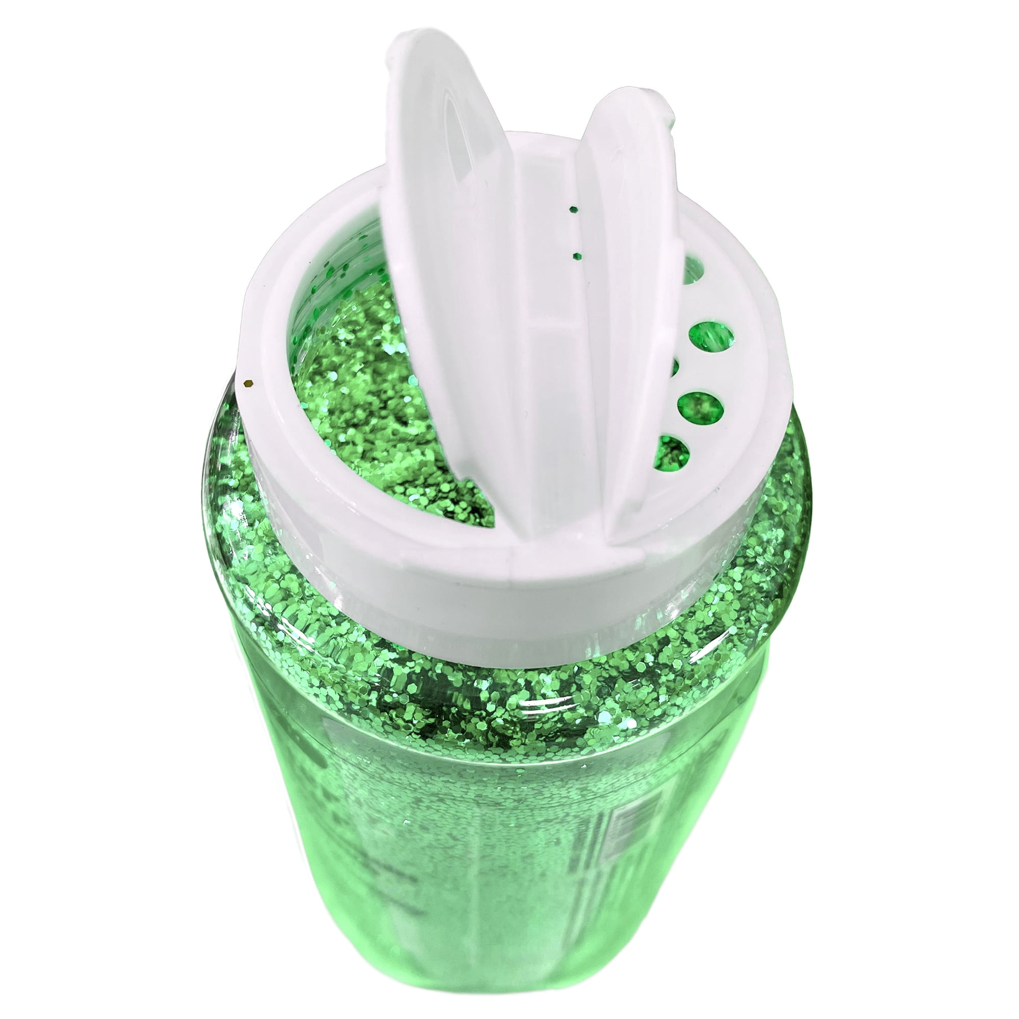 BAZIC Glitter Shaker 1 LB Green Color, Halloween Sparkling Powder, 12-Pack