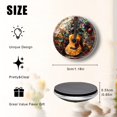 thumbnail image 2 of Glass Refrigerator Magnet 6Pcs Magnetic Fridge Sticker,Decor for Kitchen,Whiteboard,Cabinet,Realistic Style Guitar With Flower Accents, 2 of 5
