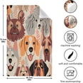 thumbnail image 5 of Cute Dog Faces Plants Dish Towels Set of 6, Cartoon Washable Tea Towels Dishcloths Lint-Free 18x28 Inch Fast Drying for Kitchen Restaurant Bar Clean, 5 of 7