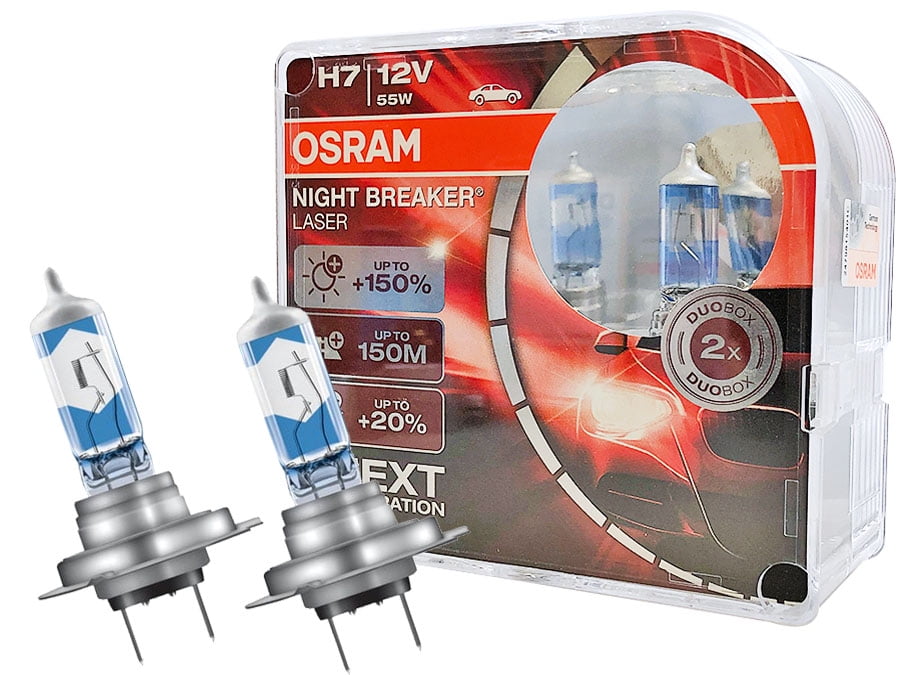 Anger Sammenligne browser H7 Osram Night Breaker Laser Halogen Headlight Bulb 64210NL (Pack of 2) -  Walmart.com