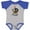 Baseball Heather and Royal, variant on Inktastic Lil' Pirate Pirate Ship, Blue Bandana Boys or Girls Baby Bodysuit