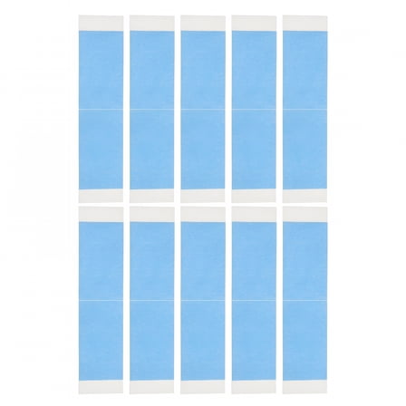 RAGUPEL Sky-blue Double Sided Waterproof Tape for Wigs with PU Material 10pcs Extra Hold for Hair Pieces