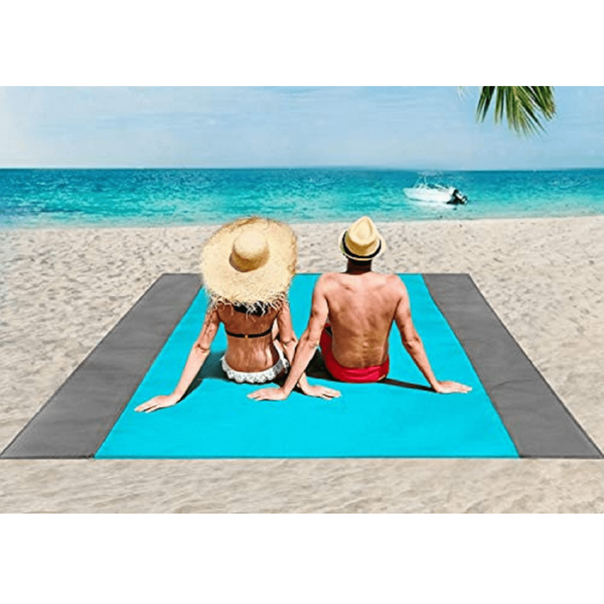 Tumalagia Waterproof Beach blanket Beach mat 4 fixing corners sand free Beach blanket