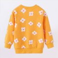thumbnail image 3 of HCNTES Toddler Baby Girl Sweatshirt Long Sleeve Crewneck Flower Sweater Pullover Tops 2T 3T 4T 5T 6T 7T Kids Loose Tee Tops, 3 of 6