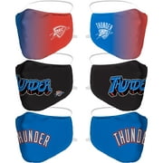 Adult Fanatics Branded Oklahoma City Thunder Team Logo Face Covering 3-Pack
