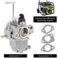 thumbnail image 4 of New models Carburetor Kit Compatible with 6500 8125 RY906500S Generator Aluminum Alloy Carburetor Carb Kit with 3 Accessories Adjustable Carburetor Re, 4 of 5