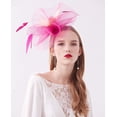 thumbnail image 7 of Women Derby Hat Church Tea Party Fascinators Wedding Organza Hats, 7 of 7