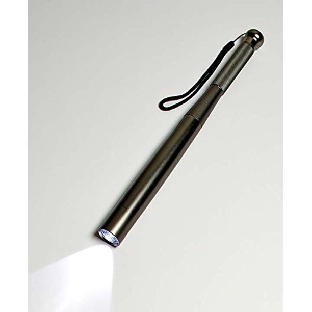 Security Bat with LED Flashlight (Gray)