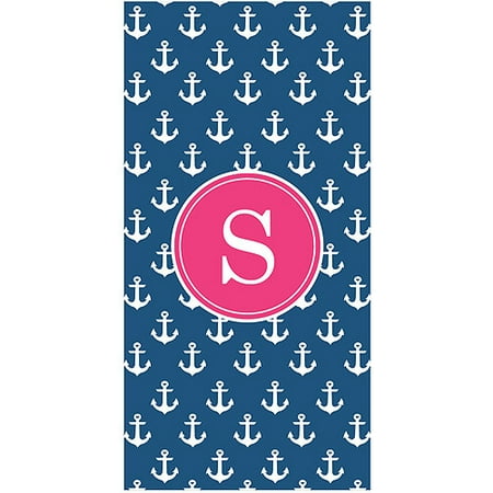 Personalized Anchors Away Beach Towel