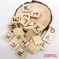 thumbnail image 2 of Scrabble Letters Wooden Scrabble Tiles 200 X Scrabble Bricks Alphabet Board Game, 2 of 5