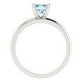 thumbnail image 4 of Solitaire Engagement Ring for Women - 1ct Natural Sky Blue Topaz in 14K White Gold Promise Ring, 4 of 5