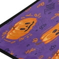 thumbnail image 4 of SKYSONIC Purple Halloween Pumpkin Kitchen Rugs 39×20 in,Non Slip Washable Cushioned Carpets Polyester AntiFatigue Comfort Porch Floor Mat Doormat Halloween Decoration, 4 of 7