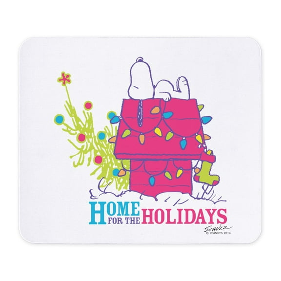 CafePress - Snoopy: Home For The Holidays Mousepad - Non-slip Rubber Mousepad, Gaming Mouse Pad