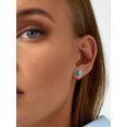 thumbnail image 2 of FOCALOOK Turquoise Pear Cut Stud Earrings for Women 925 Sterling Silver Cubic Zirconia Small Tiny Earrings Daughter Girlfriend Mothers Day Birthday Jewelry Gifts, 2 of 8