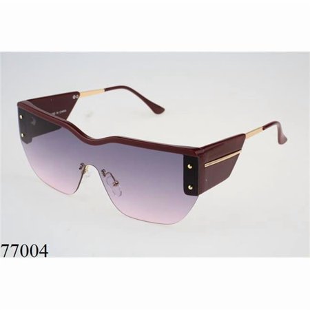 Sunglasses America 77004 Rimless Sunglass with Half Rim Temple for Unisex - Large